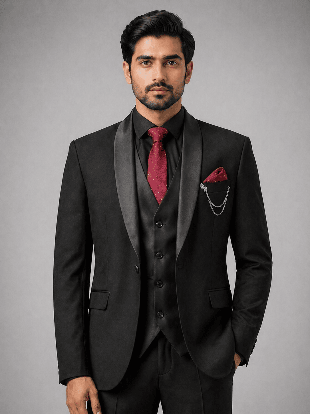BLACK TUXEDO SUIT TUXEDO SUIT - Image 2