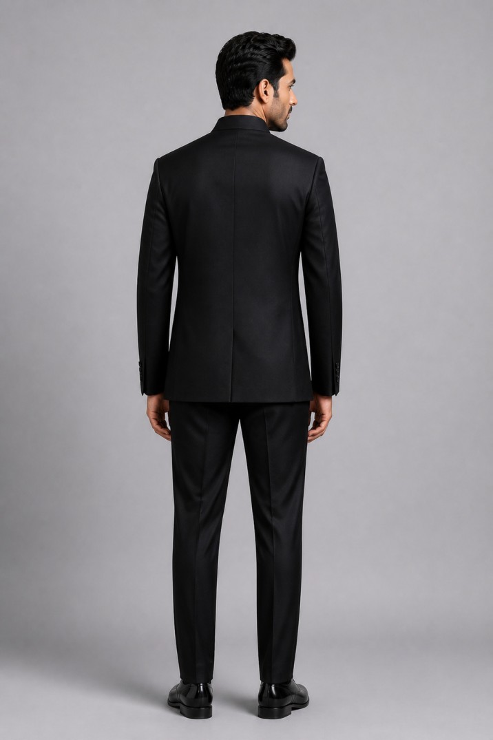BLACK FUSION VELVET ZARDOSI JODHPURI - Image 3