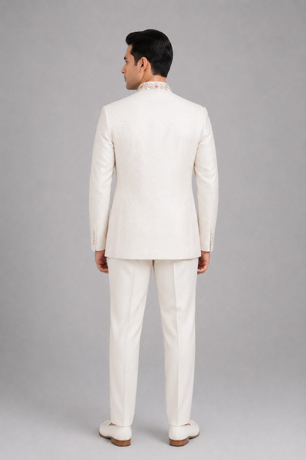 IVORY DESIGNER JODHPURI SUIT - Image 3