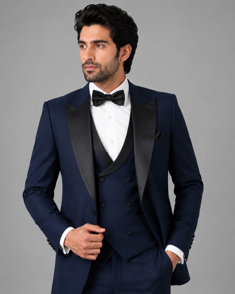 MIDNIGHT BLUE TUXEDO SUIT - Image 2