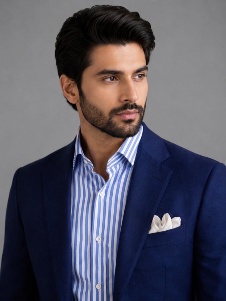 ROYAL BLUE SMART CASUAL BLAZER SET - Image 2