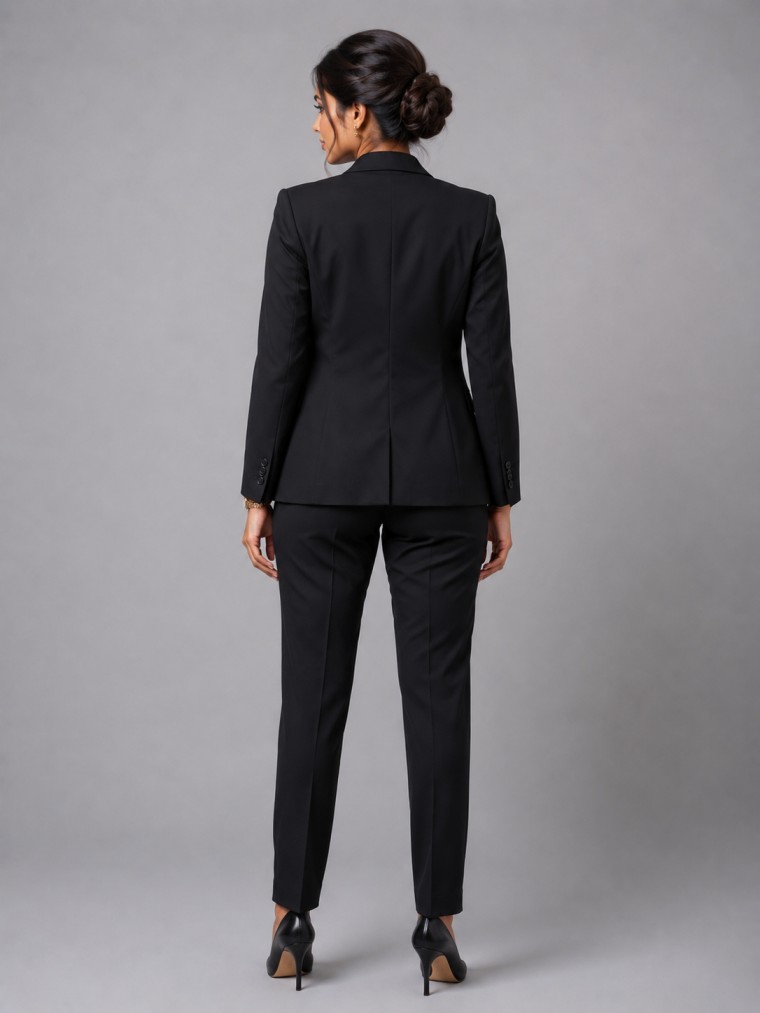 MIDNIGHT BLACK CORPORATE WOMEN SUIT - Image 3