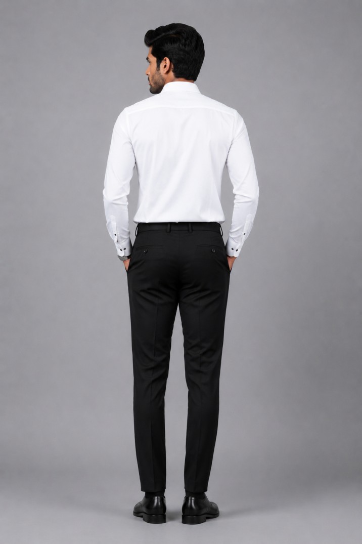 WHITE EMBROIDERED DESIGNER SHIRT - Image 3