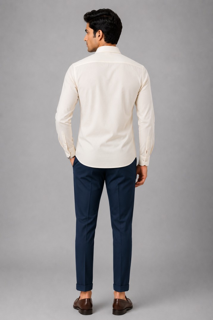 IVORY BEE EMBROIDERED DESIGNER SHIRT SET - Image 3