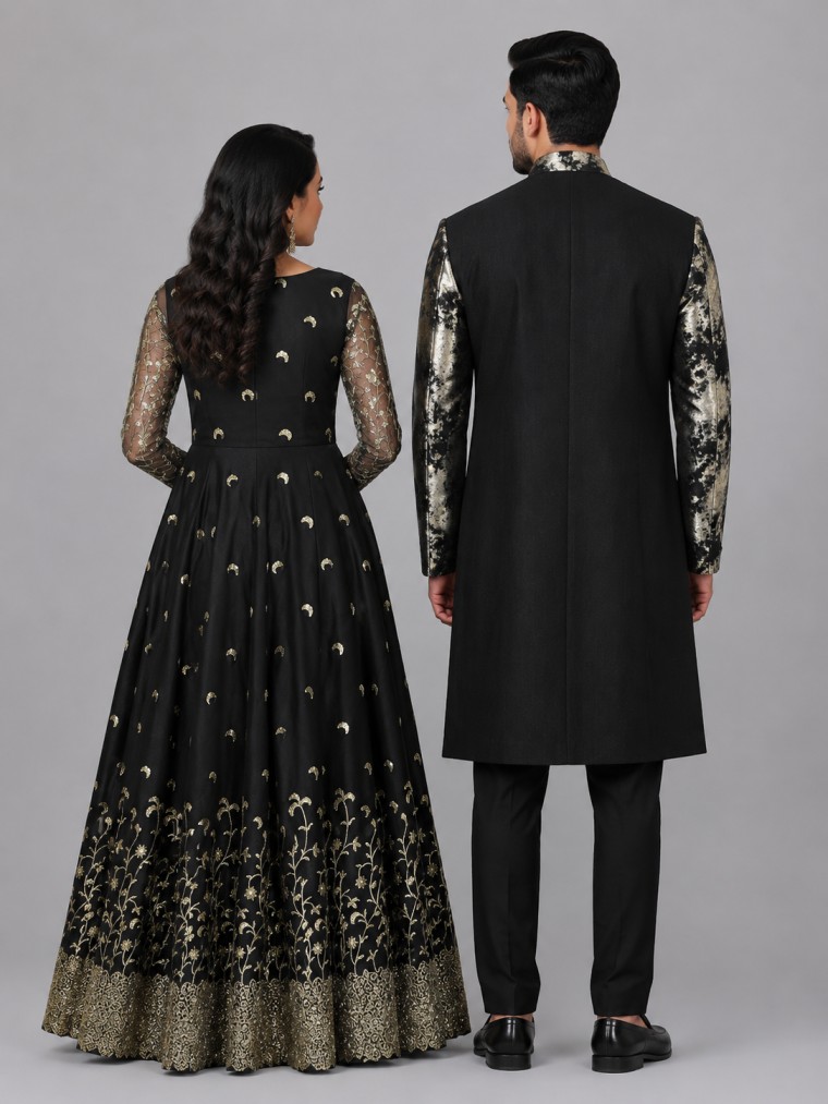 MIDNIGHT BLACK DESIGNER COUPLE SET - Image 3