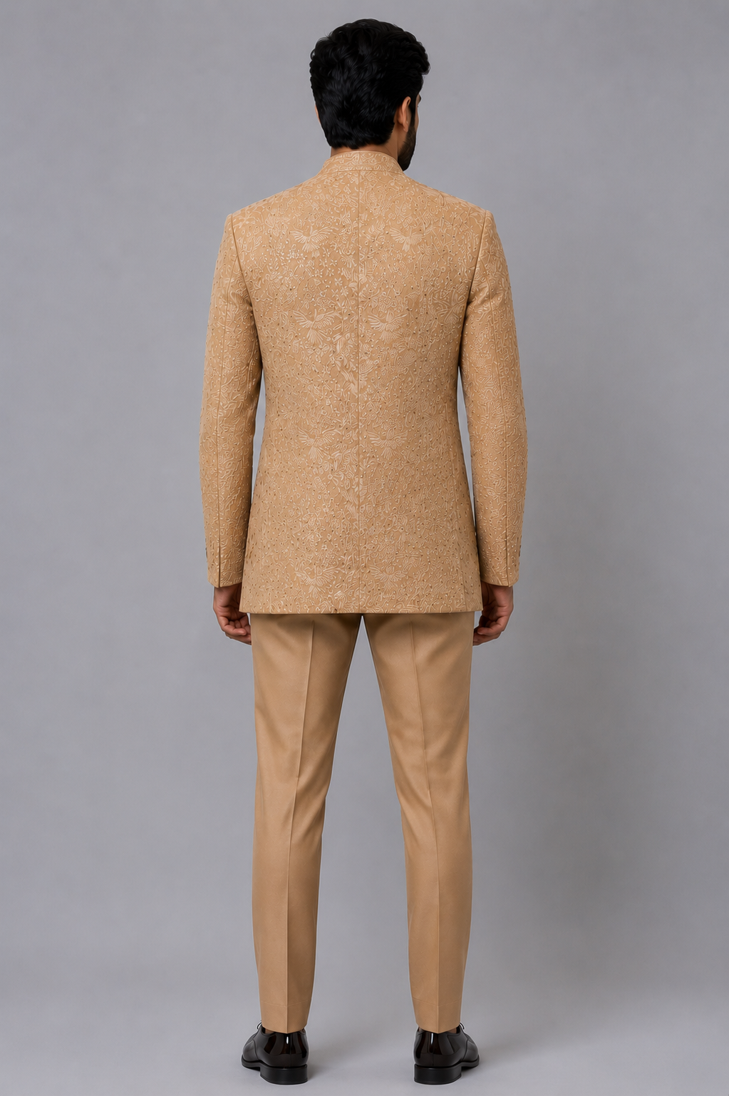 CHAMPAGNE EMBROIDERIED DESIGNER JODHPURI - Image 3