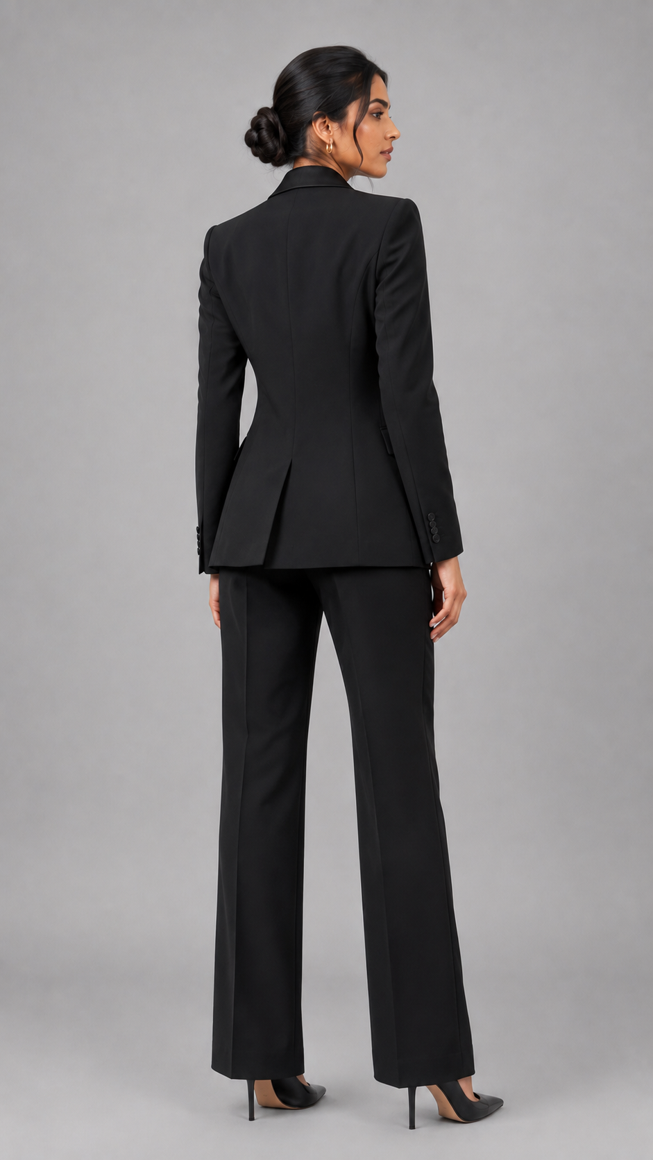 BOSSY BLACK WOMEN’S TUXEDO SUIT - Image 3