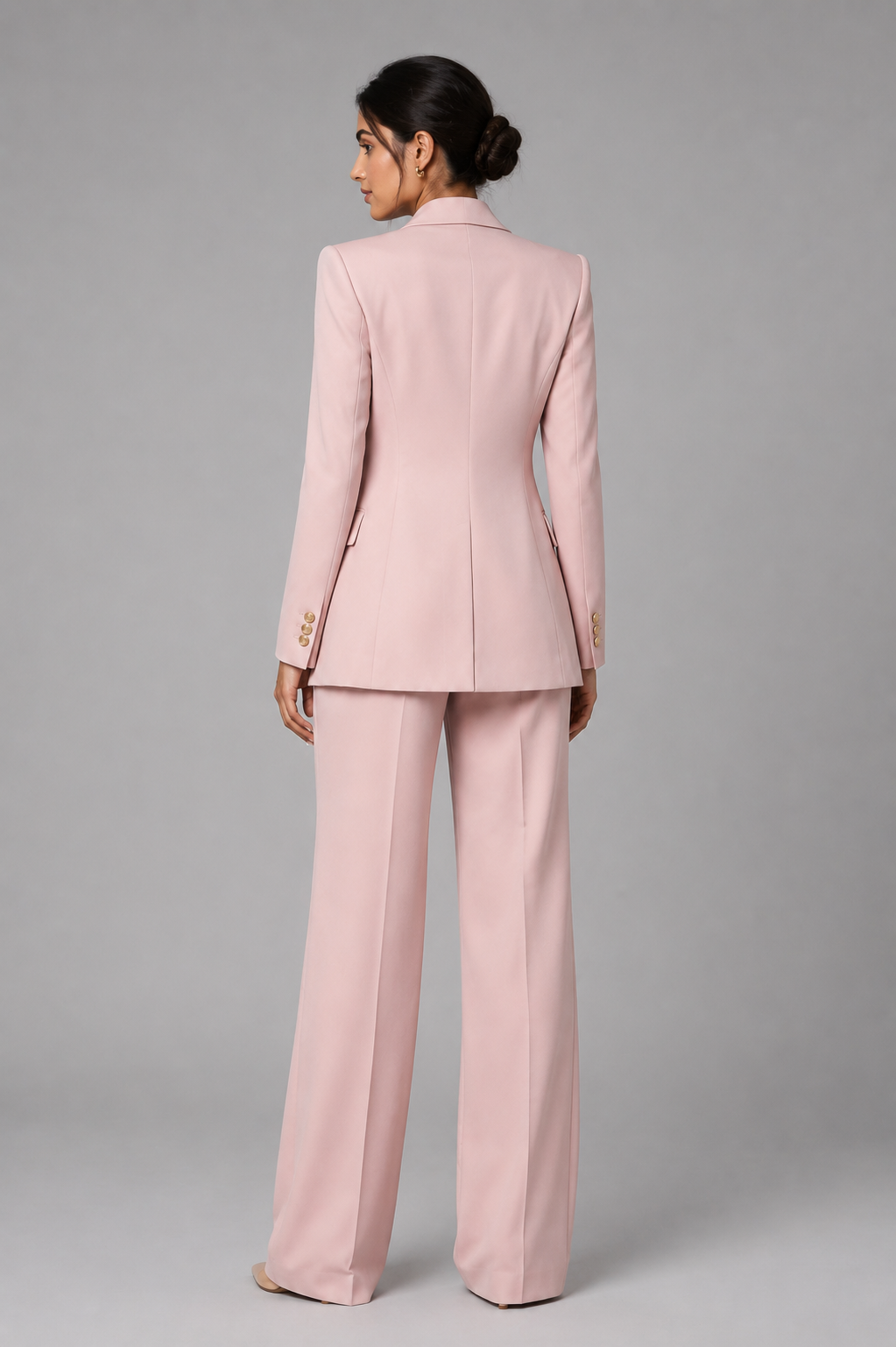 BLUSH PINK WOMEN’S BLAZER SUIT - Image 3