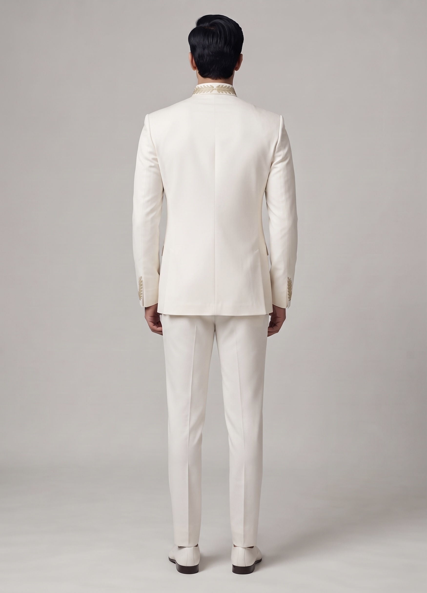 IVORY WHITE DESIGNER JODHPURI SUIT - Image 3