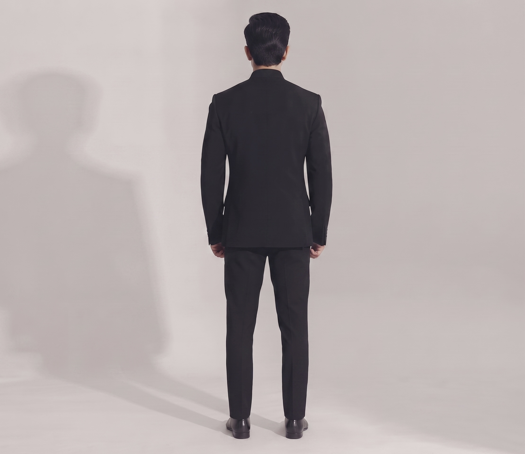 BLACK DESIGNER JODHPURI SUIT - Image 3