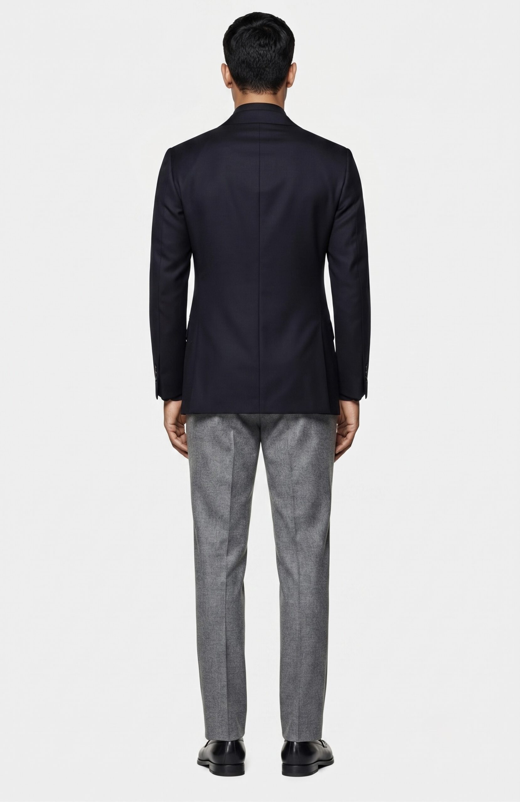 BLACK BLAZER WITH GREY TROUSER BUSINESS ENSEMBLE - Image 3