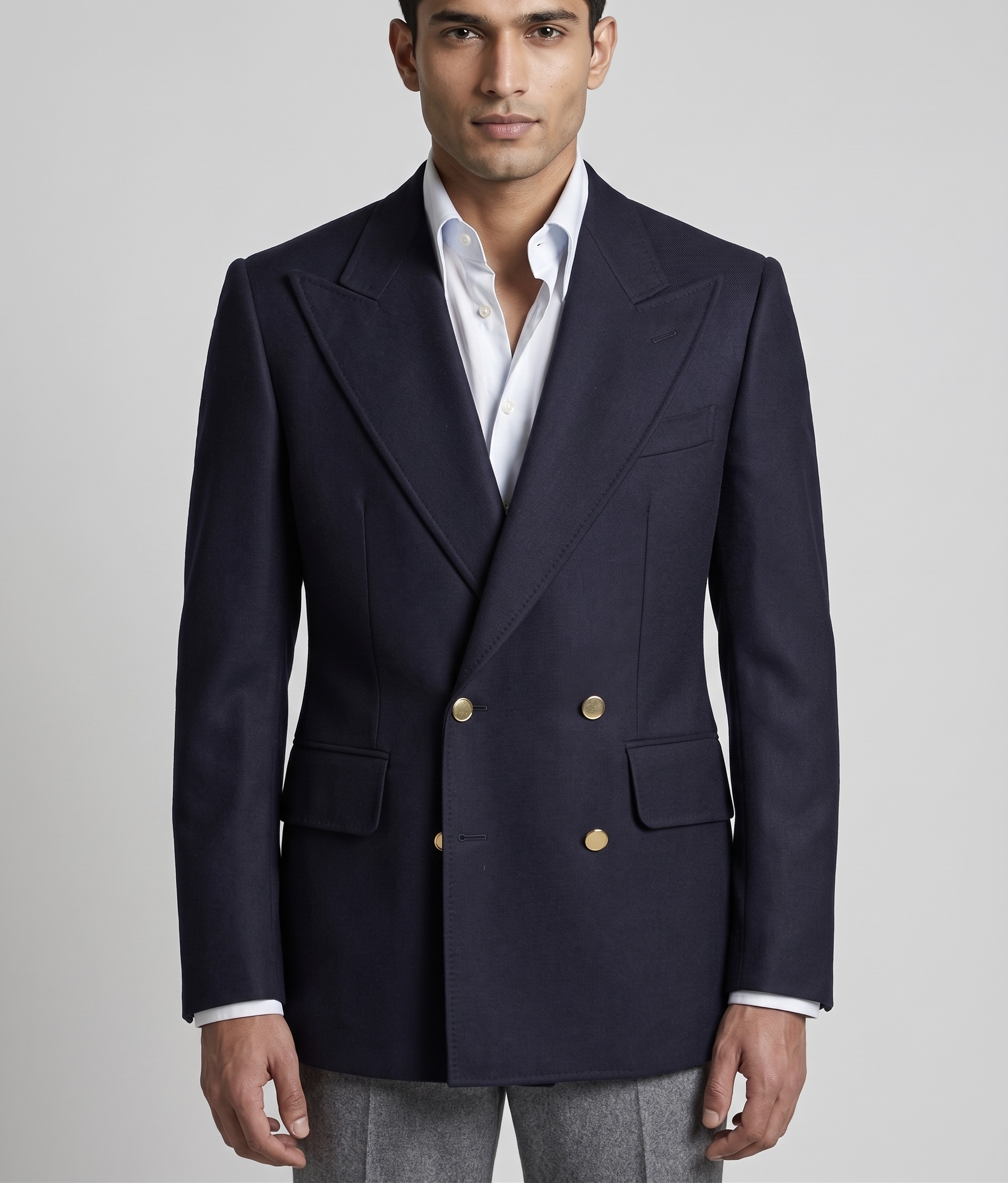 MIDNIGHT NAVY DOUBLE-BREASTED BUSINESS SUIT - Image 2