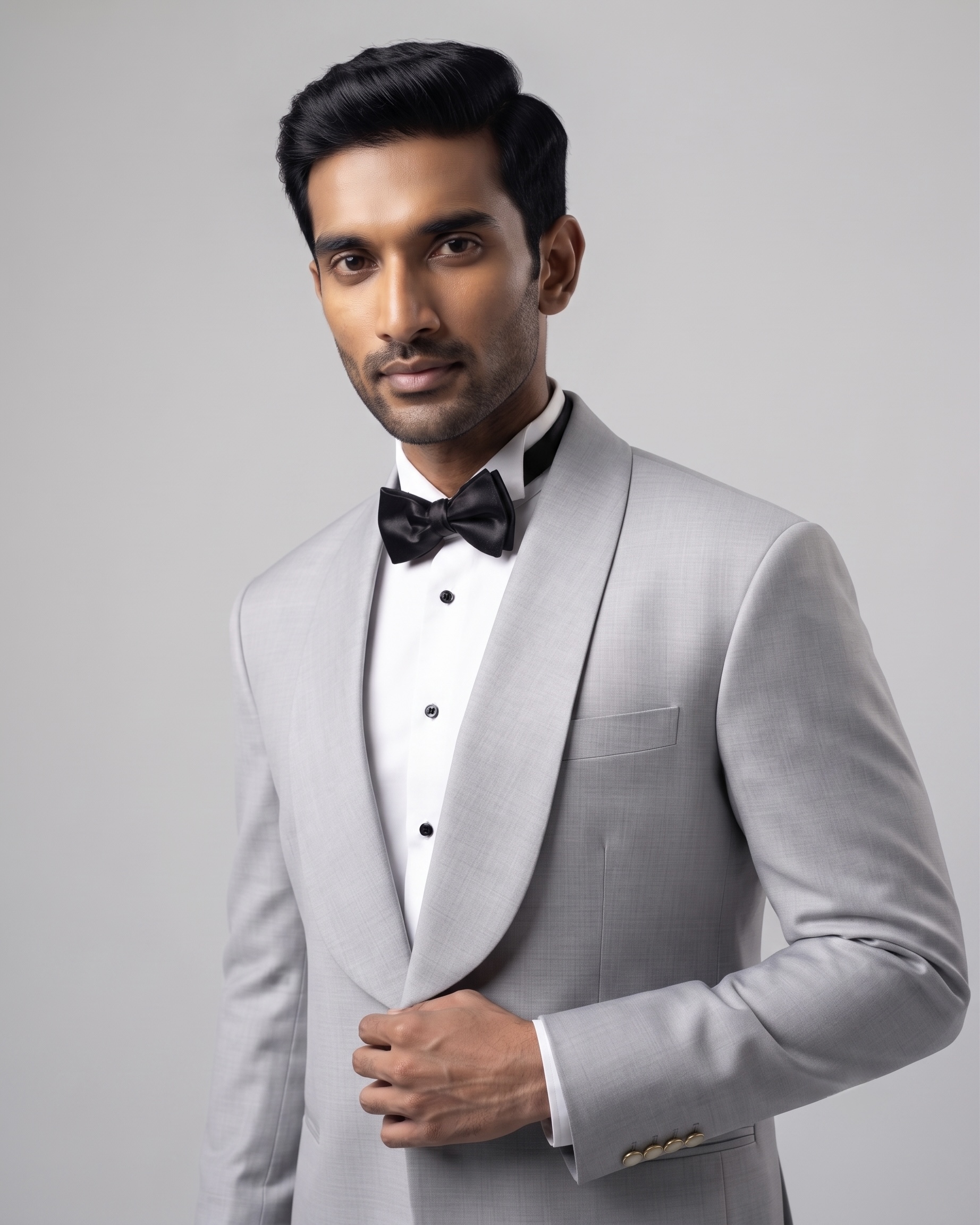 SILVER GREY TUXEDO SUIT - Image 2